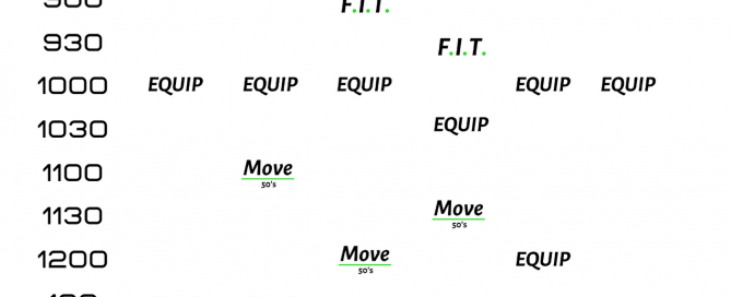 physio Studio Exercise Schedule