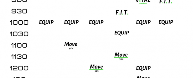 physio 2020 Studio Exercise Schedule